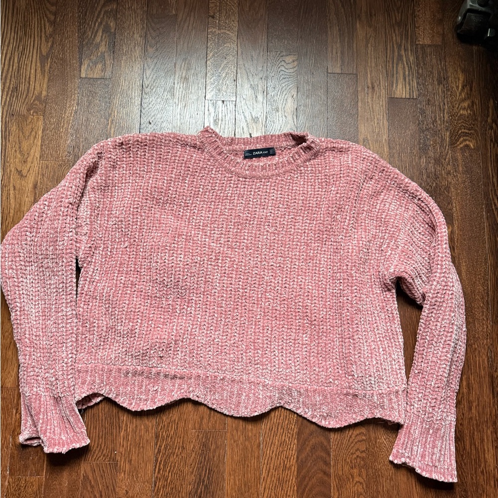 Zara knitted cropped Sweater
